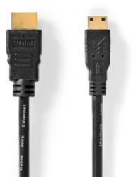 Cablu HDMI &trade de mare viteza Ethernet - conector HDMI&trade - mini conector HDMI&trade - 4K30Hz - 10 2 Gbps - 3 00 m - rotund - PVC 