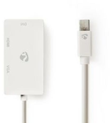 Cablu Mini DisplayPort - DisplayPort 1.2 - Mufa Mini DisplayPort - DVI-D Soclu 24+1 pini / Intrare HDMI&trade / Priza VGA - 21 6 Gbps - Nic 