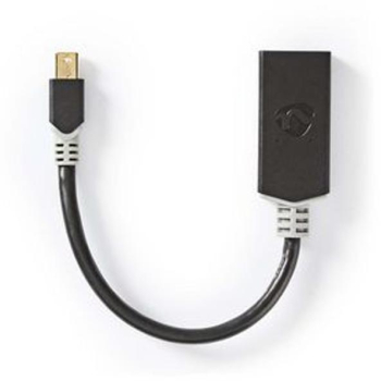 Cablu Mini DisplayPort - DisplayPort 1.4 - Mufa Mini DisplayPort - Iesire HDMI&trade - 48 Gbps - Aurit - 0 20 m - Rotund - PVC - Antracit - 