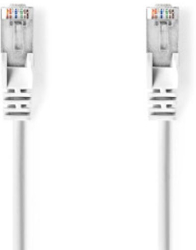 Cablu retea CAT5e - SF/UTP - Mufa RJ45 - Mufa RJ45 - 0 50 m - rotunda - PVC - alb - punga de plastic 