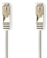 Cablu retea CAT5e - SF/UTP - Mufa RJ45 - Mufa RJ45 - 1.50 m - Rotund - PVC - Gri - Plic 