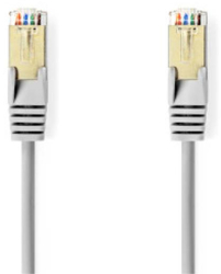 Cablu retea CAT5e - SF/UTP - Mufa RJ45 - Mufa RJ45 - 3.00 m - rotunda - PVC - gri - punga de plastic 