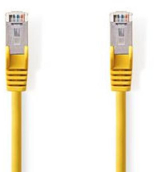 Cablu retea CAT5e - SF/UTP - Mufa RJ45 - Mufa RJ45 - 5.00 m - Rotund - PVC - Galben - Punga de plastic 