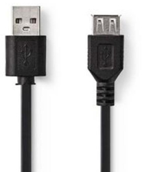 Cablu USB - Mufa USB-A - 480 Mbps - 0.20 m - Negru 
