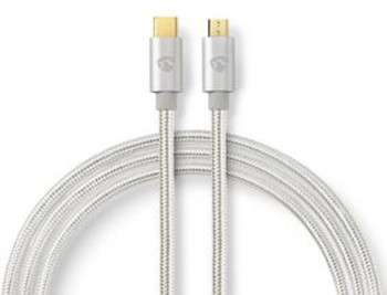 Cablu USB - USB 2.0 - 10 W - Aurit - 3.00 m - Aluminiu 