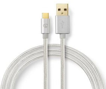 Cablu USB - USB 2.0 - 15 W - 480 Mbps - Aurit - 1.00 m - Aluminiu - Cutie capac fereastra 
