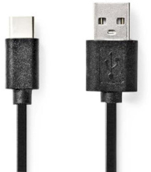Cablu USB - USB 2.0 - 15 W - 480 Mbps - Nichelat - 1.00 m - Negru 