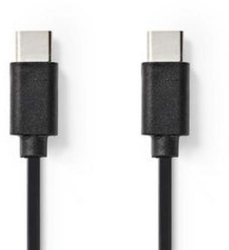 Cablu USB - USB 2.0 - 60 W - 480 Mbps - Nichelat - 1.00 m - Negru 