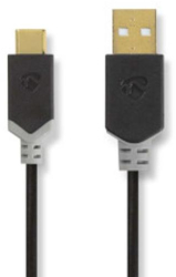 Cablu USB - USB 2.0 - 60 W - Aurit - 1.00 m - Antracit 
