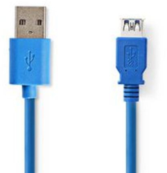 Cablu USB - USB 3.2 Gen 1 - 5 Gbps - 2 00 m - Albastru 