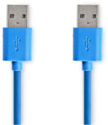 Cablu USB - USB 3.2 Gen 1 - 5 Gbps - 2 00 m - PVC - Albastru 