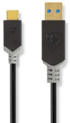 Cablu USB - USB 3.2 Gen 1 - Aurit - 1.00 m - PVC - Antracit 