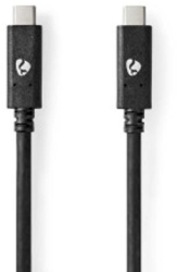 Cablu USB - USB 3.2 Gen 2 - 100W - 10Gbps - 1.00 m - Negru 