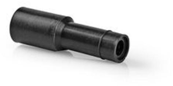 Conector F - Drept - Fara gen - PVC - Negru - 25 buc - Punga de plastic 