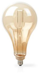 Cu bec LED E27 - PS165 - 3 5 W - 120 lm - 1800 K - Luminozitate reglabila - Auriu cu capac galben - Stil retro - 1 buc 