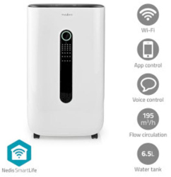 Dezumidificator SmartLife - Wi-Fi - 20 l/zi - Dezumidificare / Continuous / Dry laundry / Ventilatie - Android&trade / IOS - Higrostat regl 
