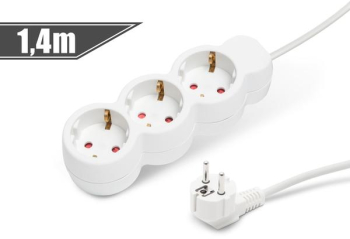 Distribuitor 3 - 250 V &bull 10 / 16 A - 1.4 m 
