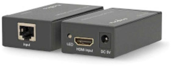 Extensie HDMI &trade - Via Cat6 - pana la 60 0m - 1080p - 1 65 Gbps - Metal - Antracit 