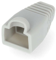 Garnitura detasabila - RJ45 - PVC - Gri - Punga de plastic - 10 buc 