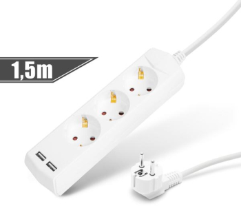 Hub 3 - 3 x 1 5 mm² - 1 5 m - 2 x USB 