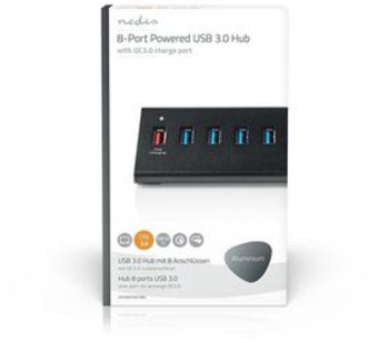 Hub USB - Porturi cu 8 porturi - QC3.0/USB 3.2 Gen 1 
