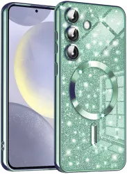 Husa pentru Samsung Galaxy S24 - Techsuit Luxury Glitter MagSafe - Light Green 