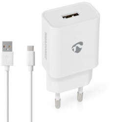 Incarcator de perete - 12 W - Functie de incarcare rapida - 1x 2 4 A - Numarul de conectori de iesire 1 - USB-A - cablu USB tip C&trade o 