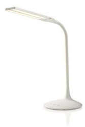 Lampa de masa LED - Luminozitate reglabila - 280 lm - Reincarcabila - Functie tactila - Alb 