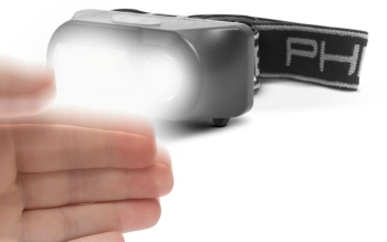 Lampa frontala - XPE+COB LED - alimentata cu baterii - cu senzor de miscare 