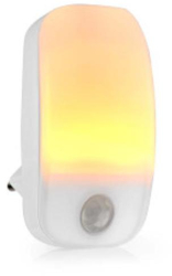 Lumina de noapte LED conectabila - Senzor de miscare - Senzor luminos/intunecat - 0.55 W - 11 lm - Alb cald 