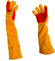 Manusi sudura protectie sudor piele bovina captuseala bumbac marime L portocaliu 