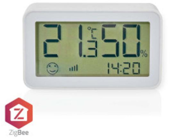 Senzor climatic SmartLife - Zigbee 3.0 - Alimentat cu baterie - Android&trade / IOS - Alb 