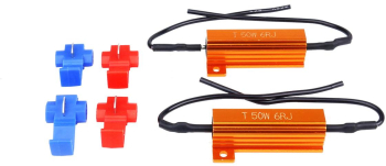 Set 2 anulatoare eroare de bec ars pentru becuri cu LED 6Ohm 50W 12V 