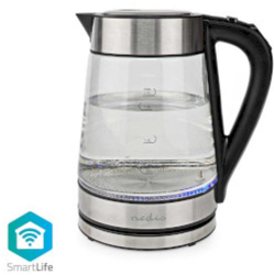 SmartLife Fierbator electric - Wi-Fi - 1.7 l - Sticla - 40 60 70 80 90 100 ° C - Indicator de temperatura - Arestabil la 360 de grade - F 