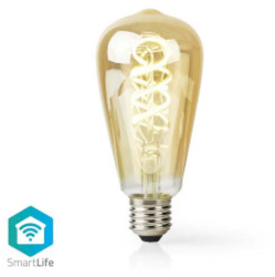 SmartLife LED Bec - Wi-Fi - E27 - 360 lm - 4.9 W - Alb cald si rece - 1800 - 6500 K - Sticla - Android&trade / IOS - ST64 - 1 buc 