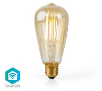 SmartLife LED Bec - Wi-Fi - E27 - 500 lm - 5 W - Alb cald - 2200 K - Sticla - Android&trade / IOS - ST64 - 1 buc 