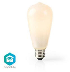 SmartLife LED Bec - Wi-Fi - E27 - 500 lm - 5 W - Alb cald - 2700 K - Sticla - Android&trade / IOS - ST64 - 1 buc 