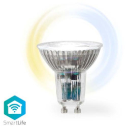 SmartLife LED Spot - Wi-Fi - GU10 - 345 lm - 4.9 W - Alb cald si rece - 2700 - 6500 K - Clasa energetica G - Android&trade / IOS - PAR16 - 