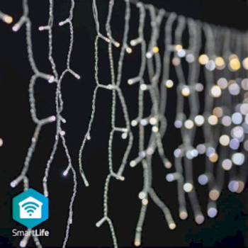 SmartLife Lumini de Craciun - Gheata - Wi-Fi - Alb cald si rece - 240 buc. LED - 5 00 m - Android&trade / IOS 