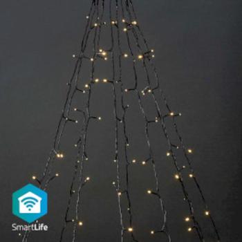 SmartLife Lumini de Craciun - Lemn - Wi-Fi - Alb cald - 200 buc. LED - 20 0 m - 10 x 2 m - Android&trade / IOS 