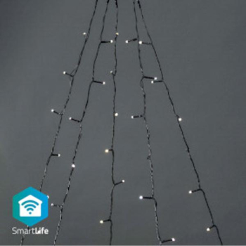 SmartLife Lumini de Craciun - Lemn - Wi-Fi - Alb cald - 200 buc. LED - 20 0 m - 5 x 4 m - Android&trade / IOS 