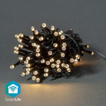 SmartLife Lumini de Craciun - String - Wi-Fi - Alb cald - 50 buc. LED - 5 00 m - Android&trade / IOS 