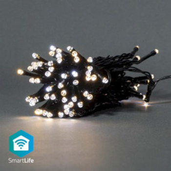 SmartLife Lumini de Craciun - String - Wi-Fi - Alb cald si rece - 50 buc. LED - 5 00 m - Android&trade / IOS 