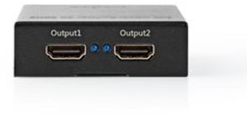 Splitter HDMI &trade - 2 port uri porturi - HDMI&trade Bemenet - 2x HDMI&trade Kimenet - 4K60Hz - 18 Gbps - Flacara - Antracit 