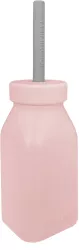 Sticla cu pai din silicon minikoioi - pinky pink 
