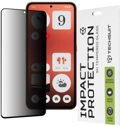 Folie pentru Nothing CMF Phone 1 - Techsuit 111D Privacy FullA Glue - Black 