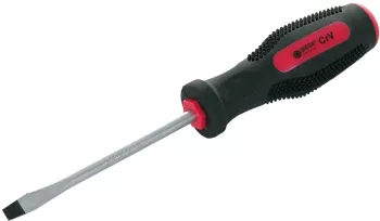 Surubelnita plata 6x100 varf magnetic din otel aliaj crom-vanadiu si maner cauciuc antiderapant MEGA 10046 