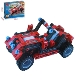 Set de constructie pentru copii cu 133 de piese - Masina de curse 