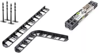 Bordura pentru gazon plastic 28 cuie tip harpon 8 m  