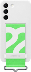Galaxy S22 Silicone Cover with Strap White 